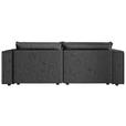 SOFA Webstoff Anthrazit  - Anthrazit/Schwarz, MODERN, Kunststoff/Textil (250/68/104cm) - Xora