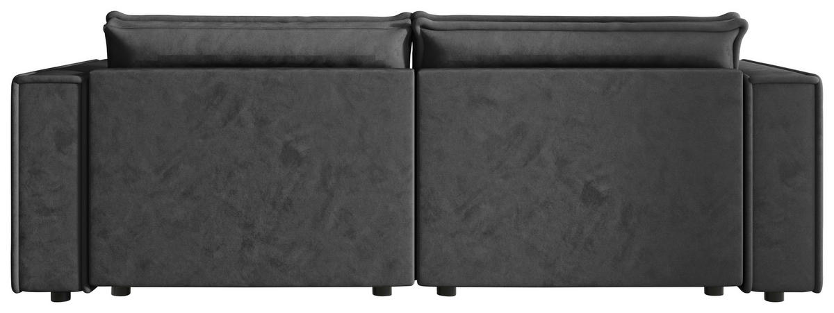 SOFA Webstoff Anthrazit  - Anthrazit/Schwarz, MODERN, Kunststoff/Textil (250/68/104cm) - Xora