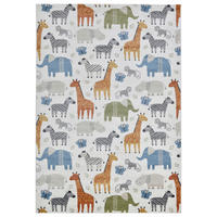 DĚTSKÝ KOBEREC, 160/230 cm, modrá, krémová - modrá/krémová, Design, textil (160/230cm) - Ben'n'jen