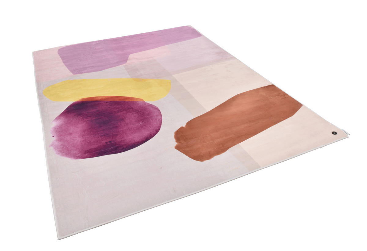 WEBTEPPICH 160/230 cm SHAPES - THREE Multicolor, Violett  - Violett/Multicolor, Design, Textil (160/230cm) - Tom Tailor