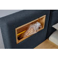BOXSPRINGBETT 160/200 cm in Eichefarben, Dunkelblau - Eichefarben/Dunkelblau, Natur, Holz/Textil (160/200cm) - Valnatura