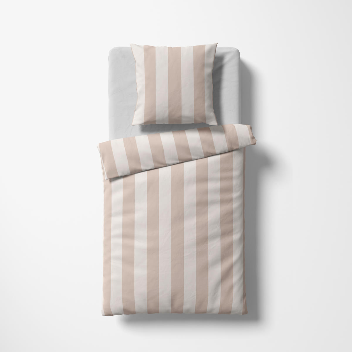 BETTWÄSCHE Modern Life Makosatin 155/220 cm  - Beige, Basics, Textil (155/220cm) - Fleuresse