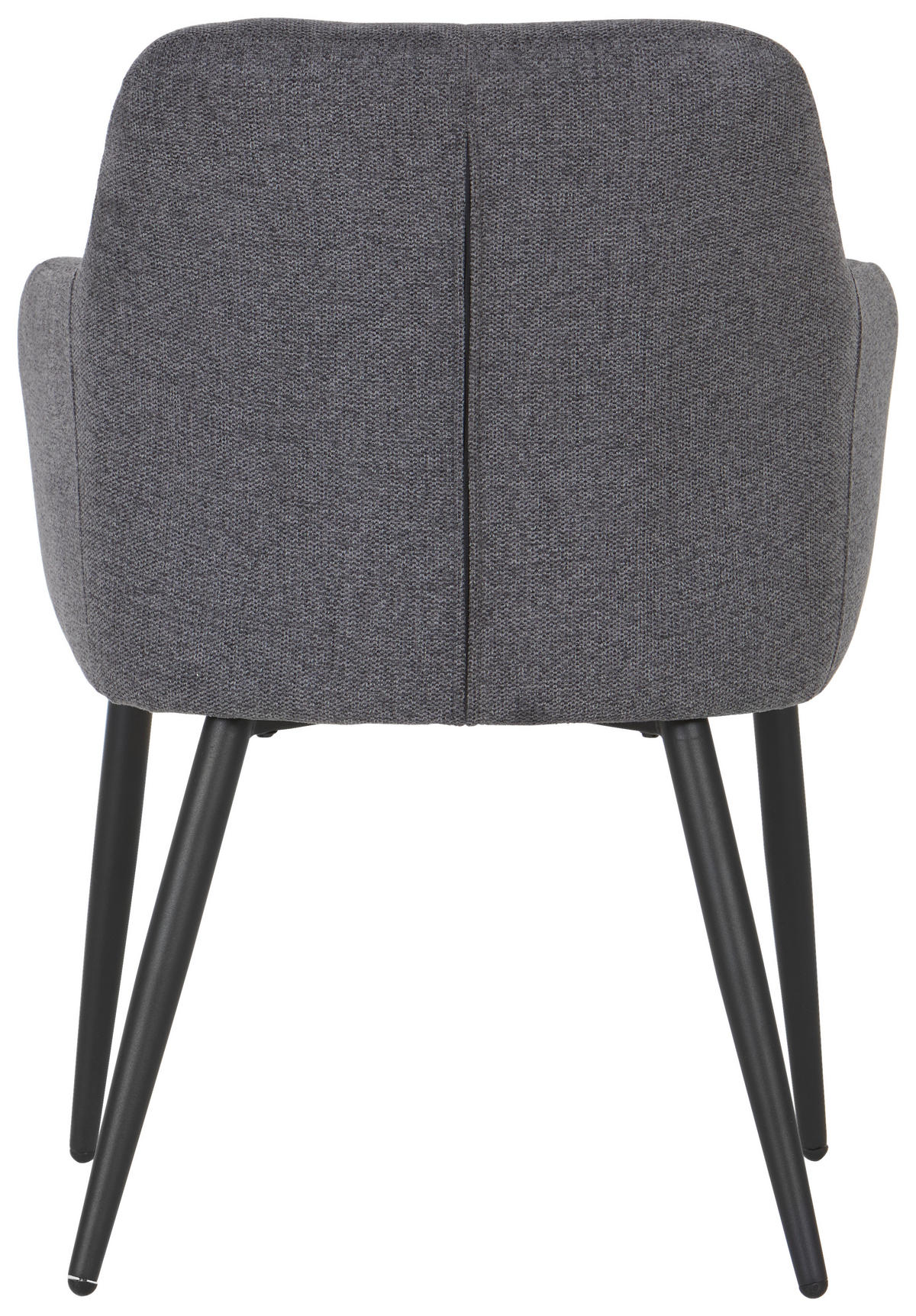 ARMLEHNSTUHL  in Eisen Webstoff  - Schwarz/Grau, MODERN, Holz/Textil (60/61/83cm) - Livetastic