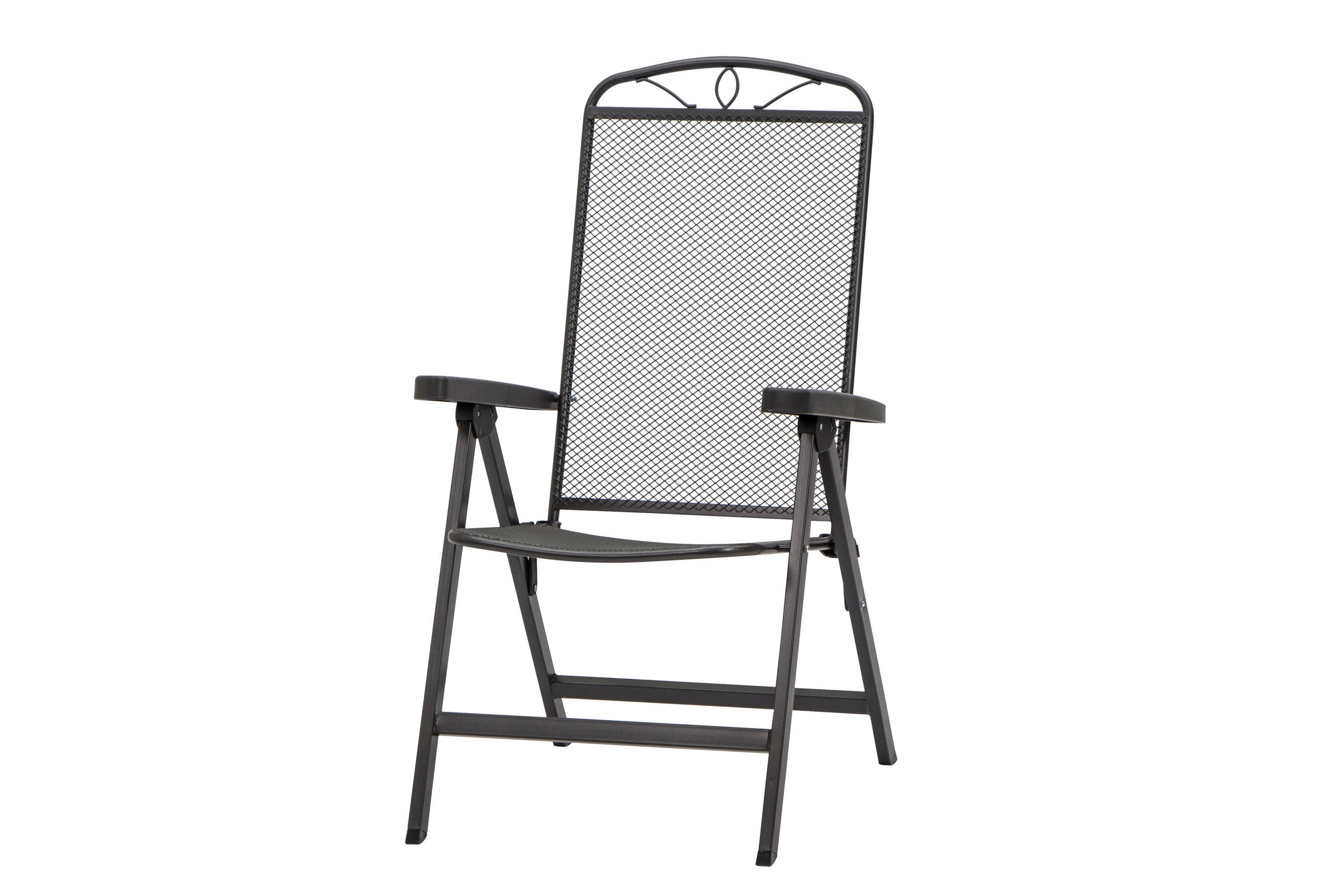 KLAPPSESSEL-SET - Anthrazit, Basics, Metall (65/103/60cm) - Siena Garden