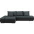 WOHNLANDSCHAFT Anthrazit, Schwarz Lederlook - Chromfarben/Anthrazit, Design, Textil/Metall (200/309cm) - Hom`in WOHNLANDSCHAFT Anthrazit, Schwarz Lederlook - Chromfarben/Anthrazit, Design, Textil/Metall (200/309cm) - Hom`in