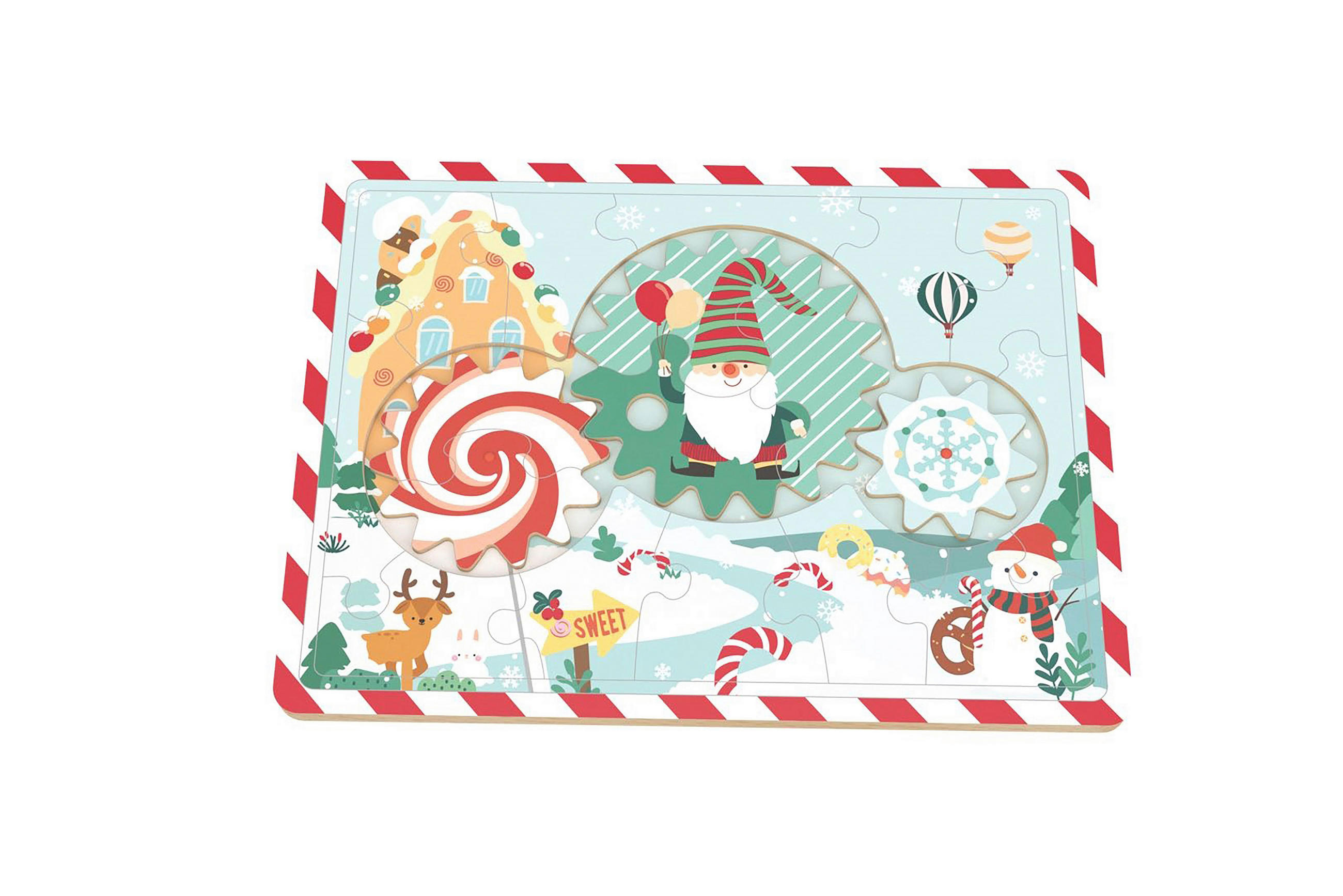 PUZZLE  - Multicolor, Basics, Holz/Holzwerkstoff (30/23/1cm) - X-Mas