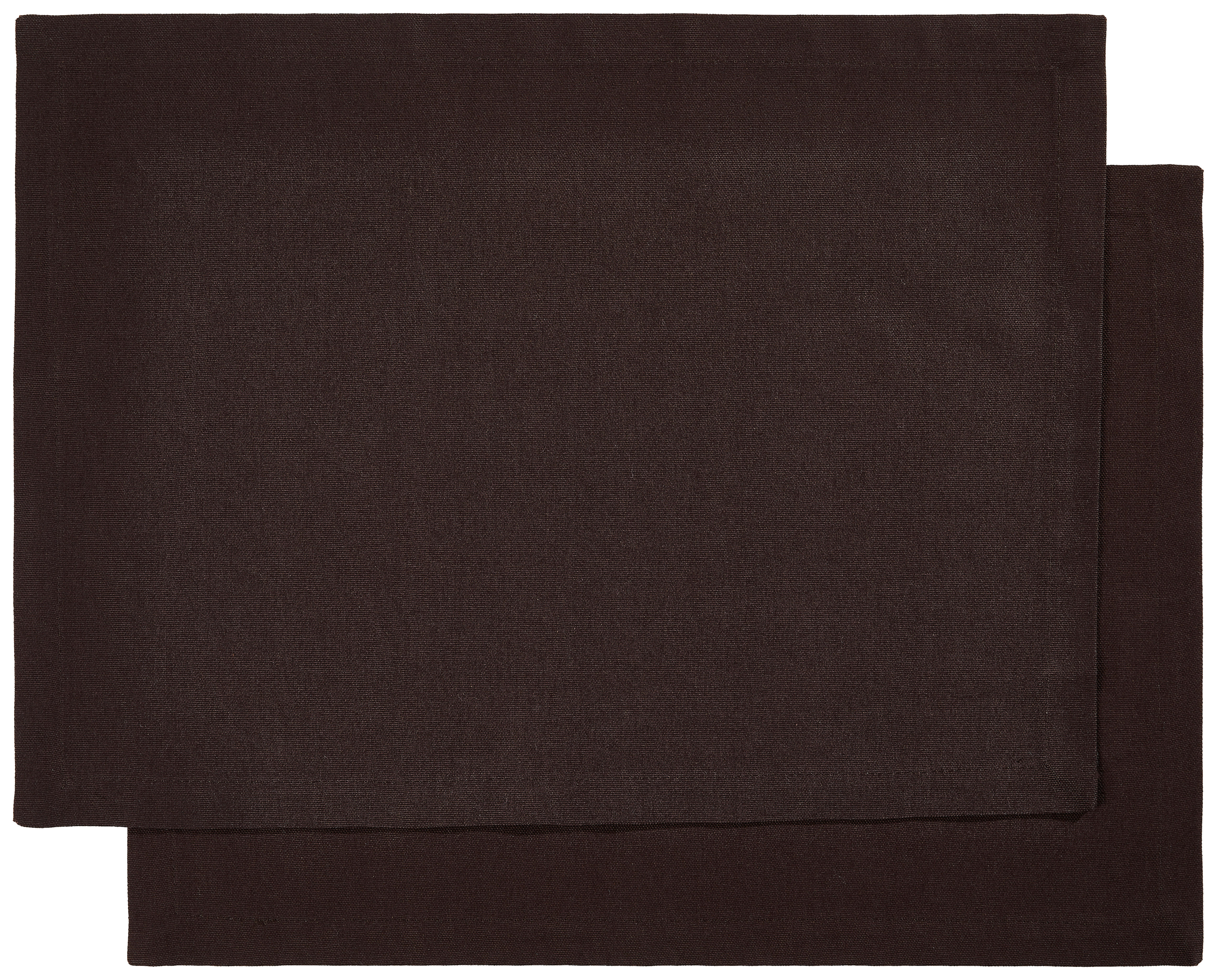 TISCHSET Textil Dunkelbraun 33/45 cm  - Dunkelbraun, Basics, Textil (33/45cm) - Bio:Vio