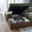 ECKSOFA  in Flachgewebe Braun, Olivgrün  175/271 cm  - Braun/Olivgrün, Design, Kunststoff/Textil (175/271cm) - Xora