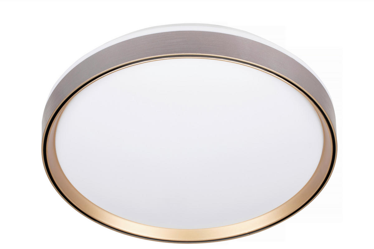 LED-DECKENLEUCHTE 38 cm  - Messingfarben/Schwarz, Trend, Kunststoff/Metall (38cm) - Novel