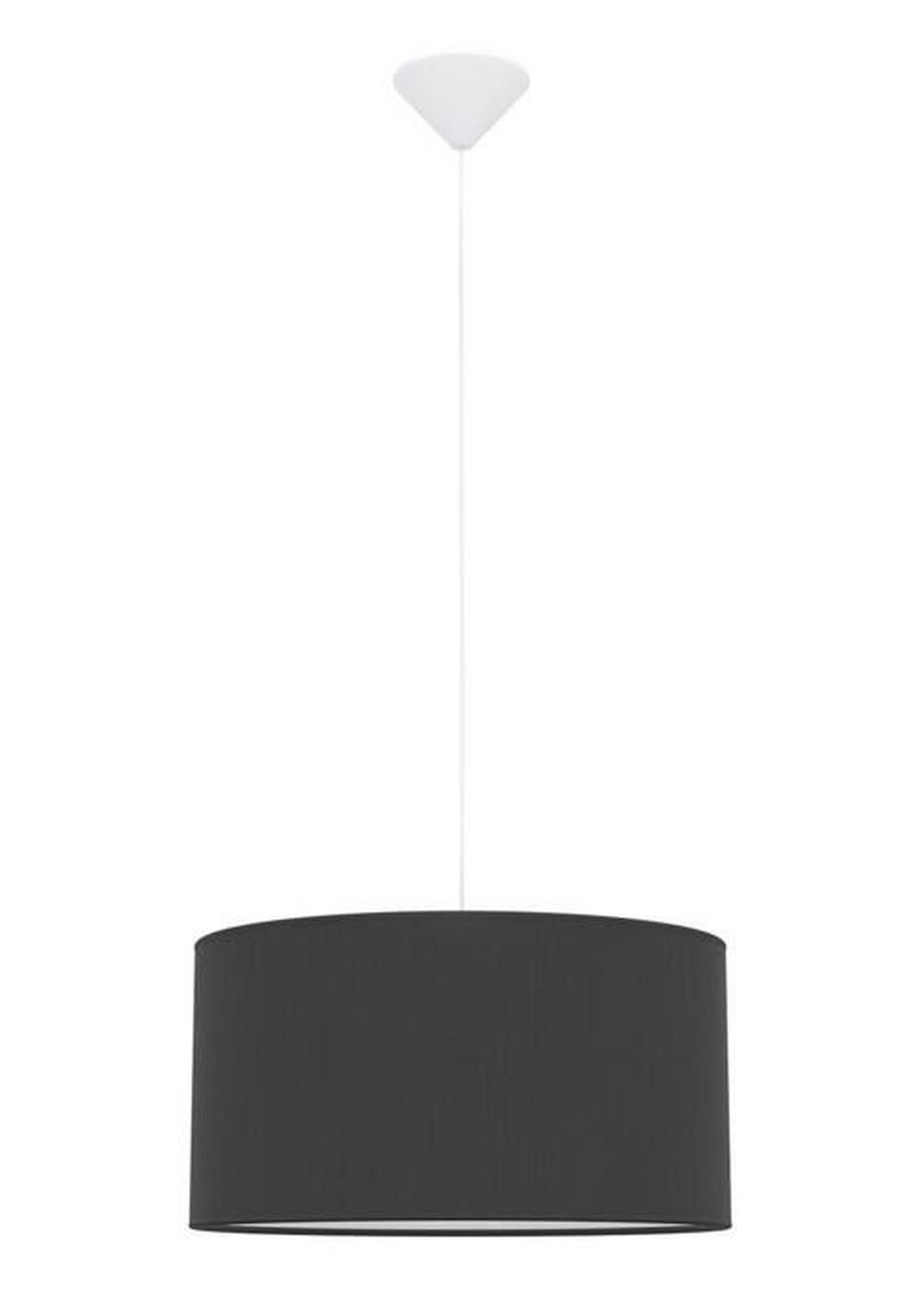 ZÁVĚSNÉ SVÍTIDLO, 40 cm  - barvy grafitu, Design, kov/textil (40cm)