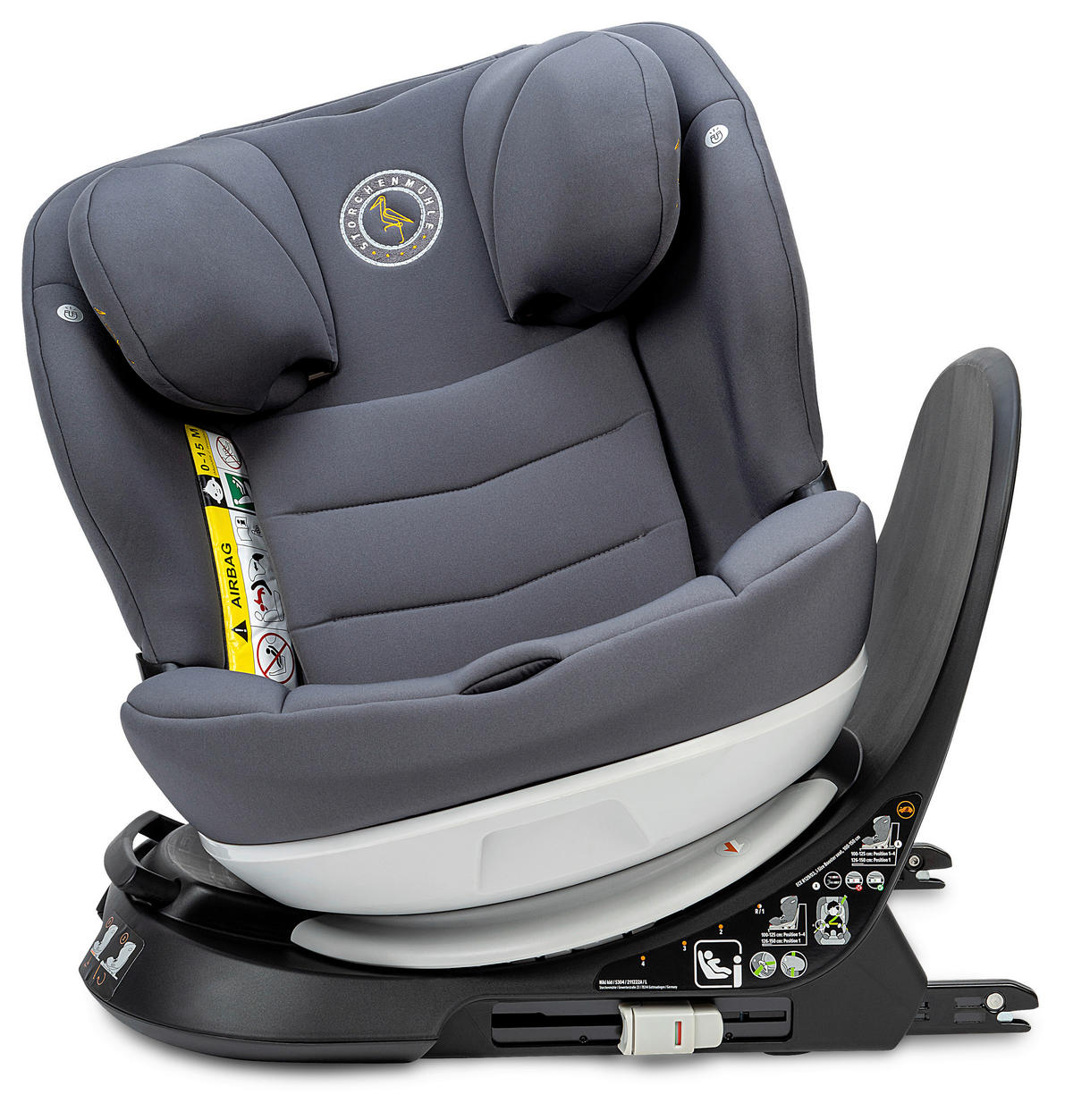 REBOARDER-KINDERSITZ Niki KId  - Grau, Basics, Kunststoff/Textil (45/59/53.5cm) - Storchenmühle