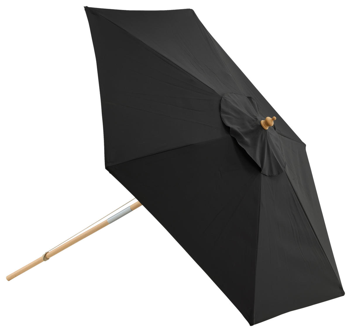 SONNENSCHIRM 250 cm  - Schwarz, KONVENTIONELL (250/232cm) - Gardenson