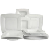 TAFELSERVICE Weiß Victoria weiß 12-teilig  - Weiß, Basics, Keramik - Creatable