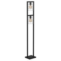 STEHLEUCHTE 22/14,5/145,5 cm    - Schwarz, Design, Metall (22/14,5/145,5cm) - Eglo