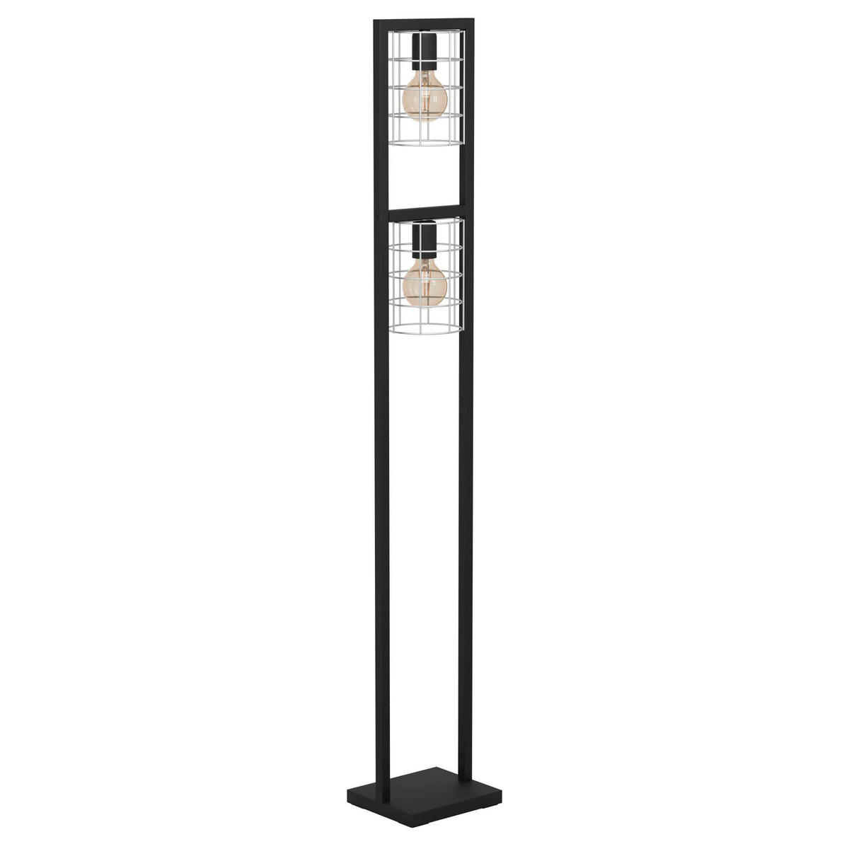 STEHLEUCHTE 22/14,5/145,5 cm    - Schwarz, Design, Metall (22/14,5/145,5cm) - Eglo