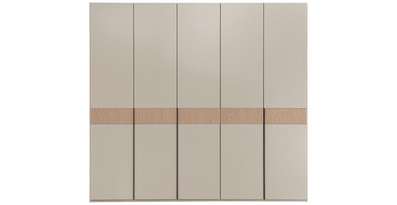 DREHTÜRENSCHRANK  in Taupe, Eichefarben  - Taupe/Eichefarben, Design, Holz/Holzwerkstoff (249,6/229,4/59,5cm) - Dieter Knoll