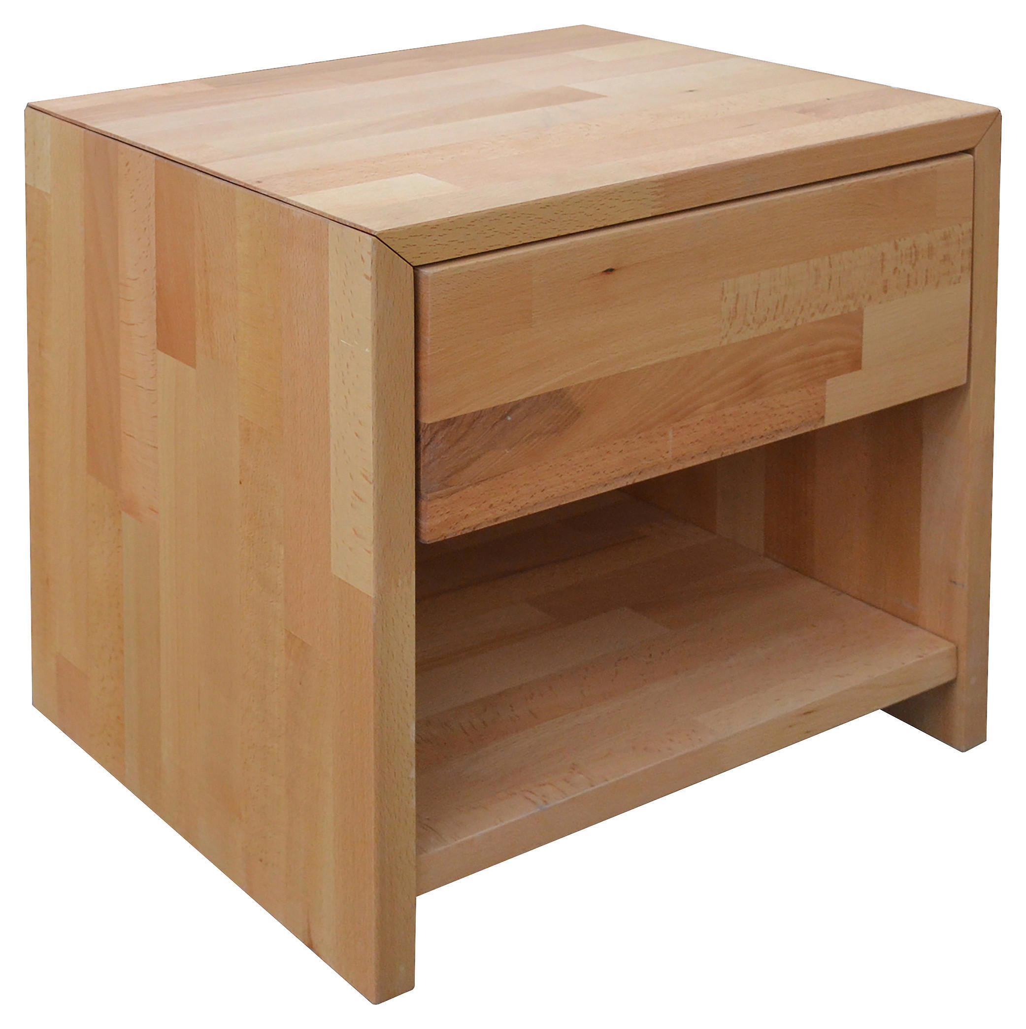 NACHTSCHRANK 45/45/35 cm Buche massiv  - Buchefarben, Natur, Holz (45/45/35cm) - Carryhome