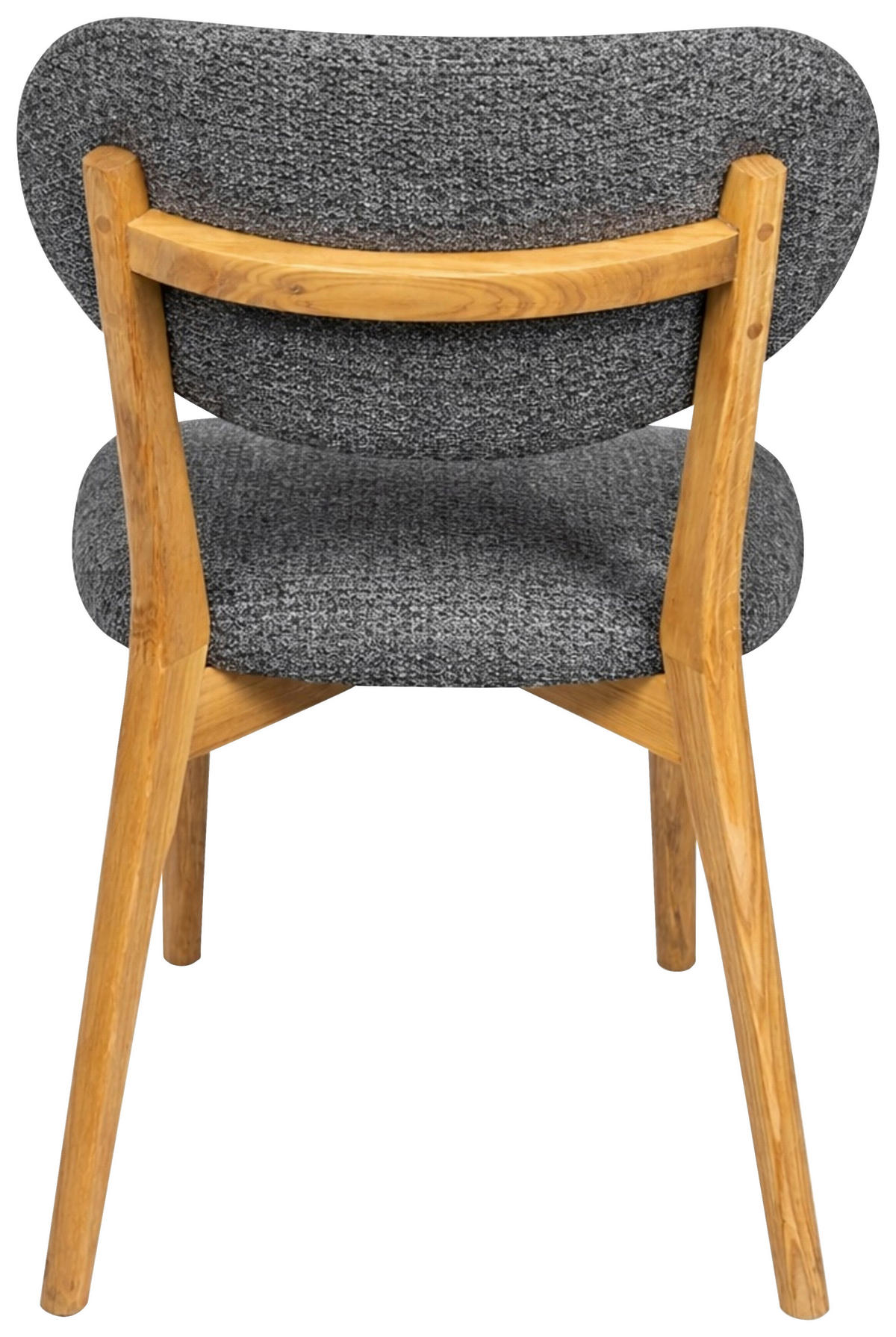 STUHL  Stoffauswahl Webstoff  - Eichefarben/Dunkelgrau, MODERN, Holz/Textil (51/86/60cm) - Carryhome
