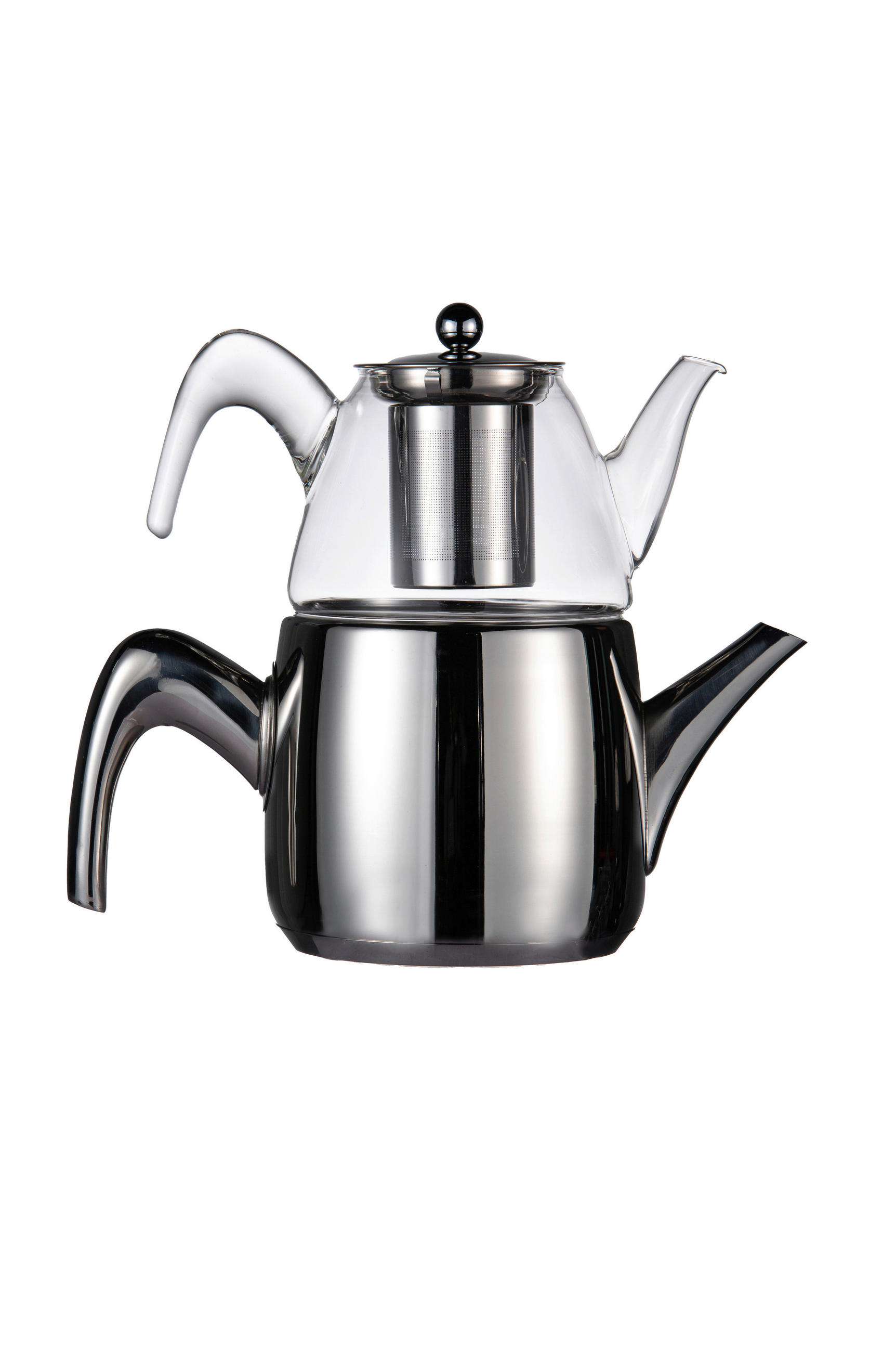 TEEKANNE Schäfer  - Edelstahlfarben, Basics, Glas/Metall (15/28,5/25,4cm)