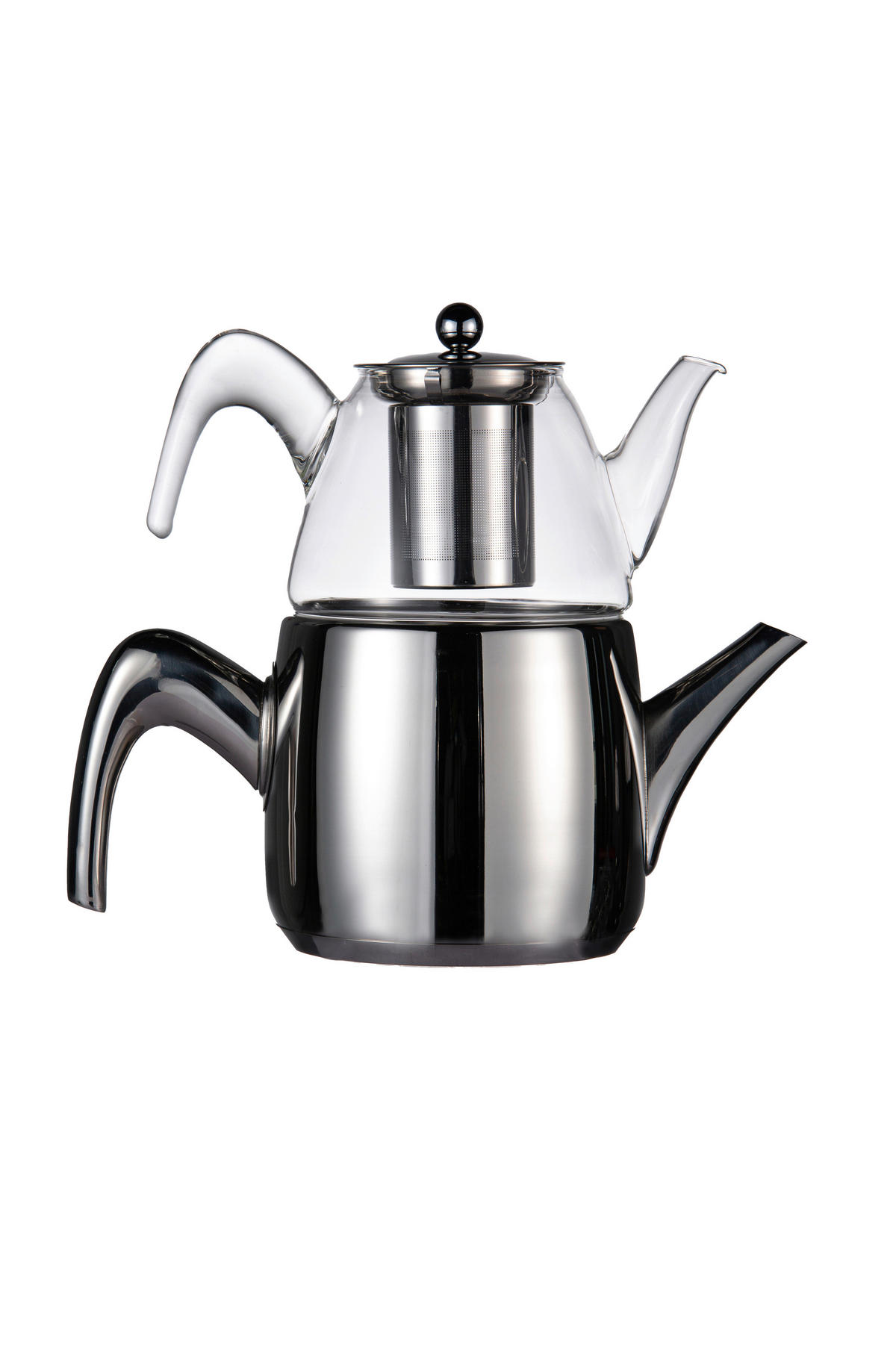 TEEKANNE Schäfer  - Edelstahlfarben, Basics, Glas/Metall (15/28,5/25,4cm)