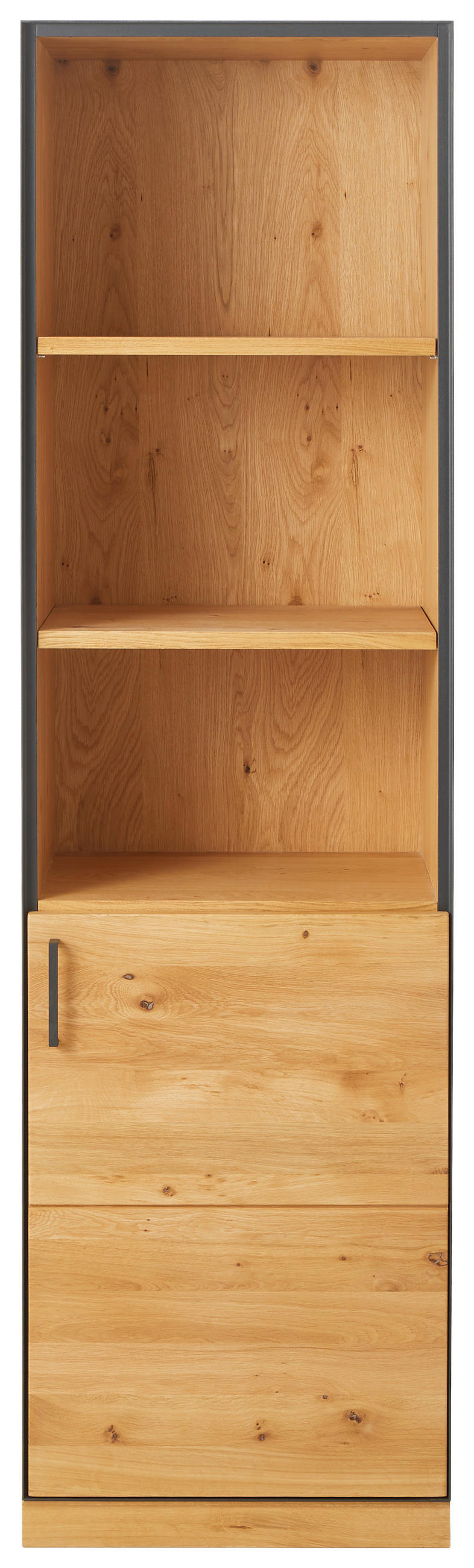 AKTENREGAL 55/197/40 cm  - Eichefarben/Graphitfarben, Natur, Holz/Holzwerkstoff (55/197/40cm) - Linea Natura