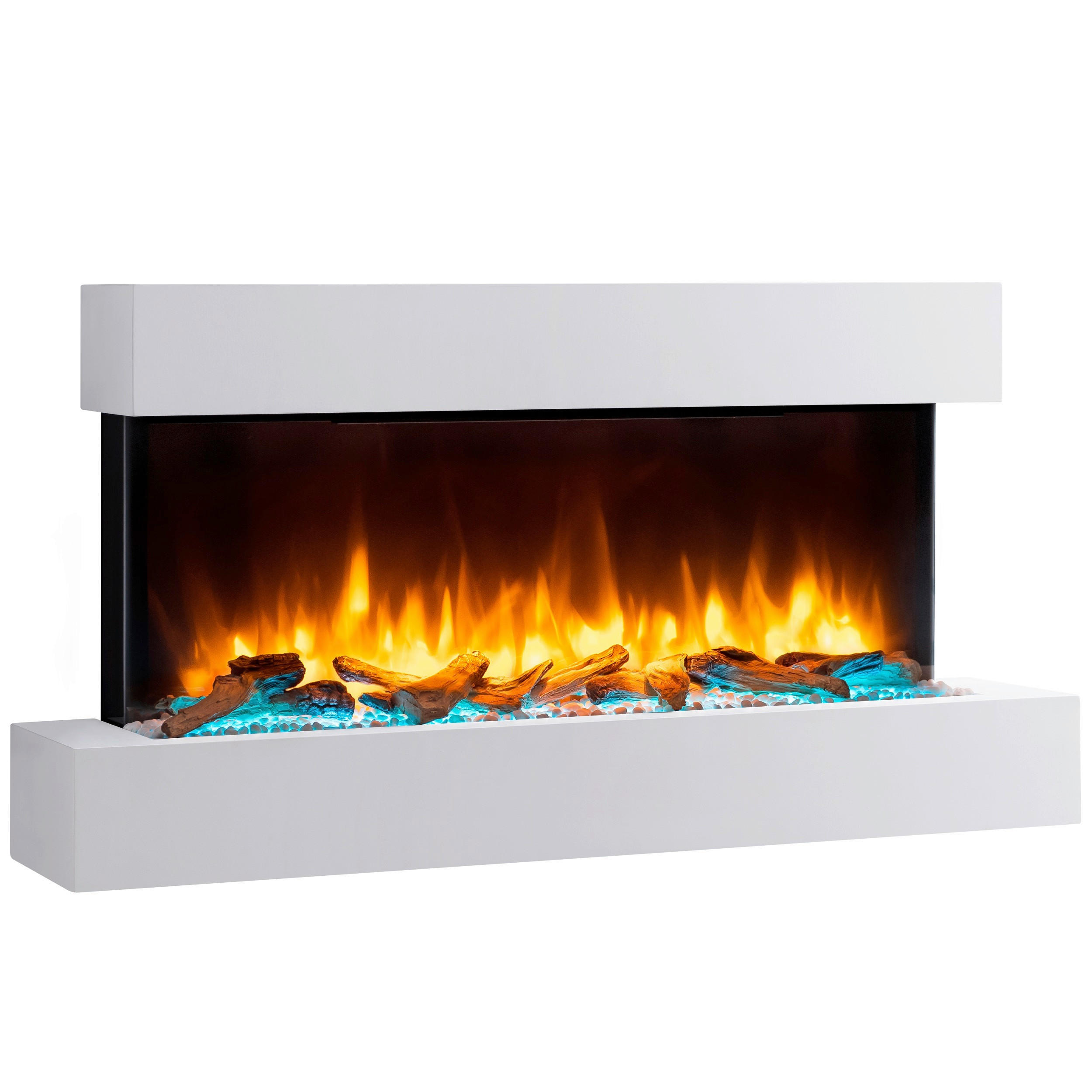 ELEKTROKAMIN - Weiß, Basics, Holzwerkstoff/Metall (110/57/25cm)