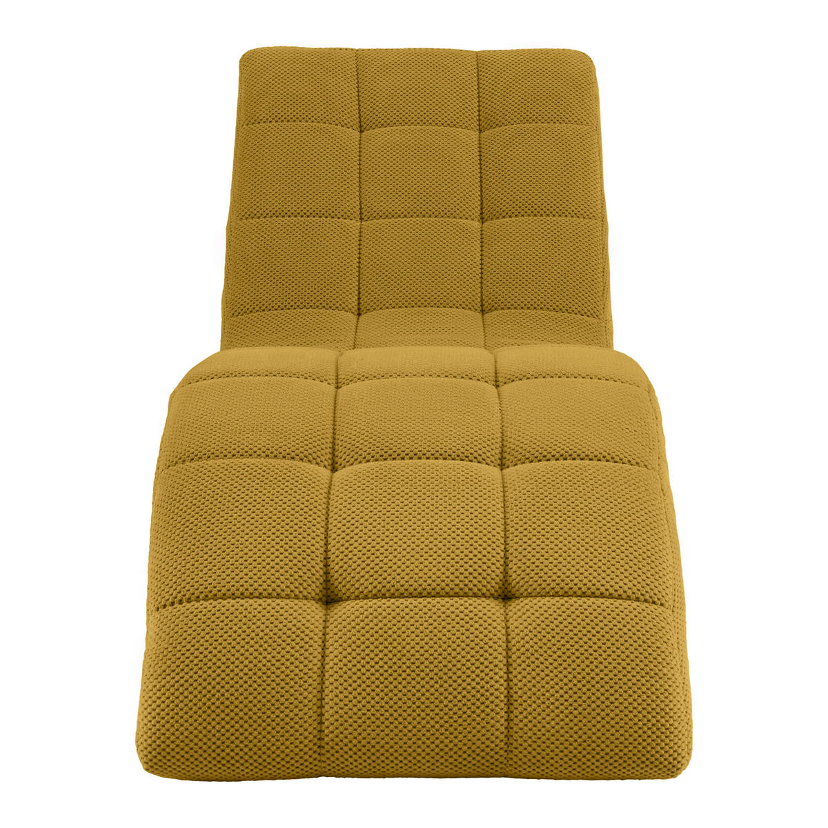 LIGGFÅTÖLJ i vävt tyg currygul  - currygul/svart, Modern, textil/plast (68/80/167cm) - MID.YOU