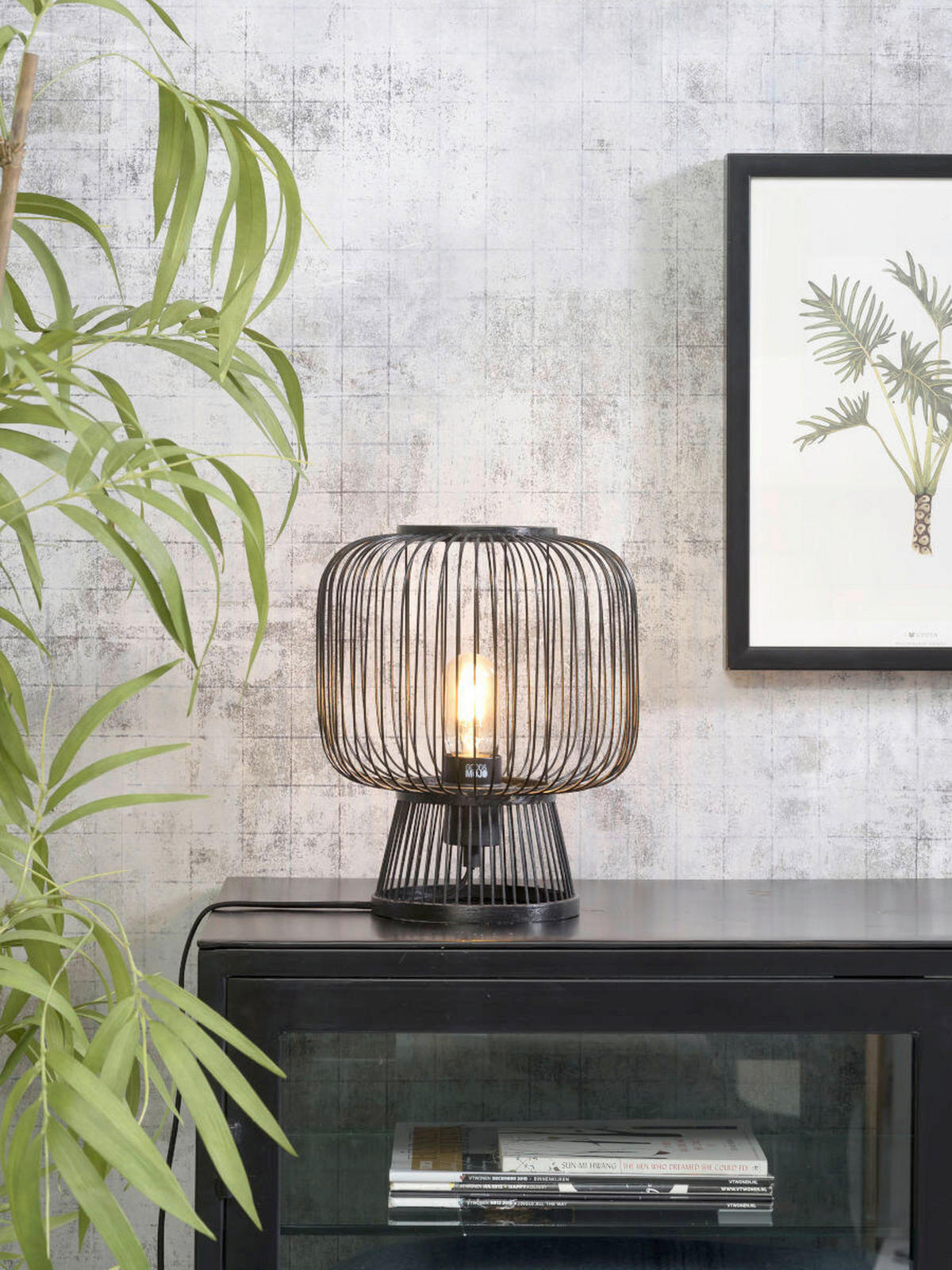 STOLNÍ LAMPA, nástěnný stmívač, 26/30 cm  - černá, Trend (26/30cm) - Good & Mojo