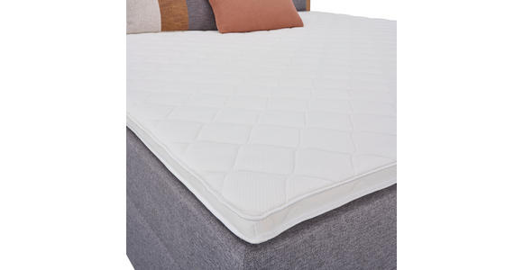 BOXBETT 160/200 cm  in Grau, Eiche Artisan  - Eiche Artisan/Grau, KONVENTIONELL, Holz/Textil (160/200cm) - Carryhome