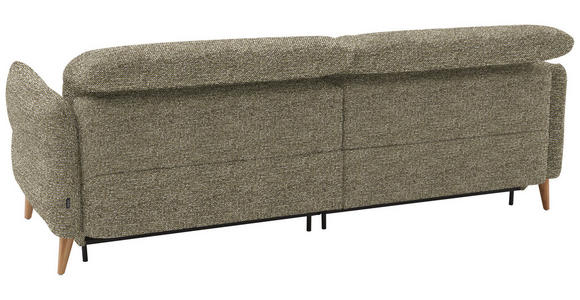 2-SITZER-SOFA in Webstoff Grün - Eiche Bianco/Grün, Design, Holz/Textil (234-262/85-106/98-112cm) - Dieter Knoll