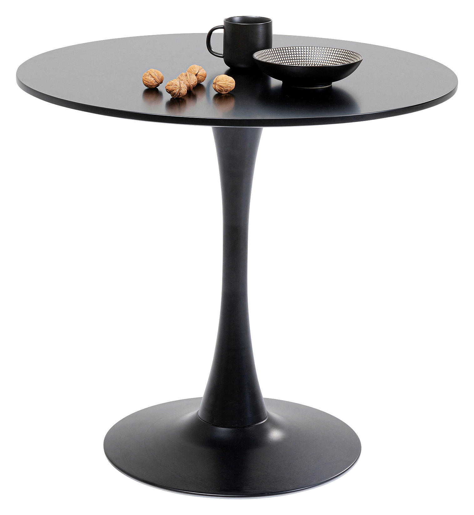 ESSTISCH in Holzwerkstoff 80/80/74 cm  - Schwarz, Design, Holzwerkstoff/Metall (80/80/74cm) - Kare-Design