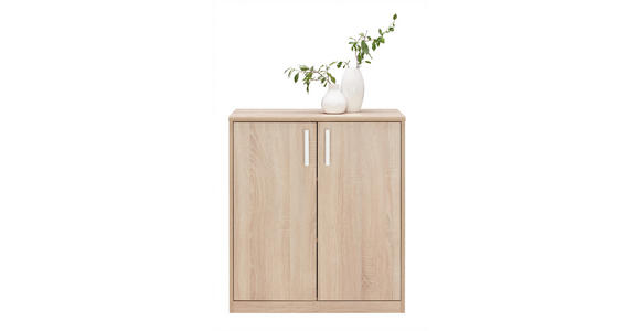 KOMMODE 72/84/36 cm - Silberfarben/Schwarz, KONVENTIONELL, Holzwerkstoff/Metall (72/84/36cm) - Xora