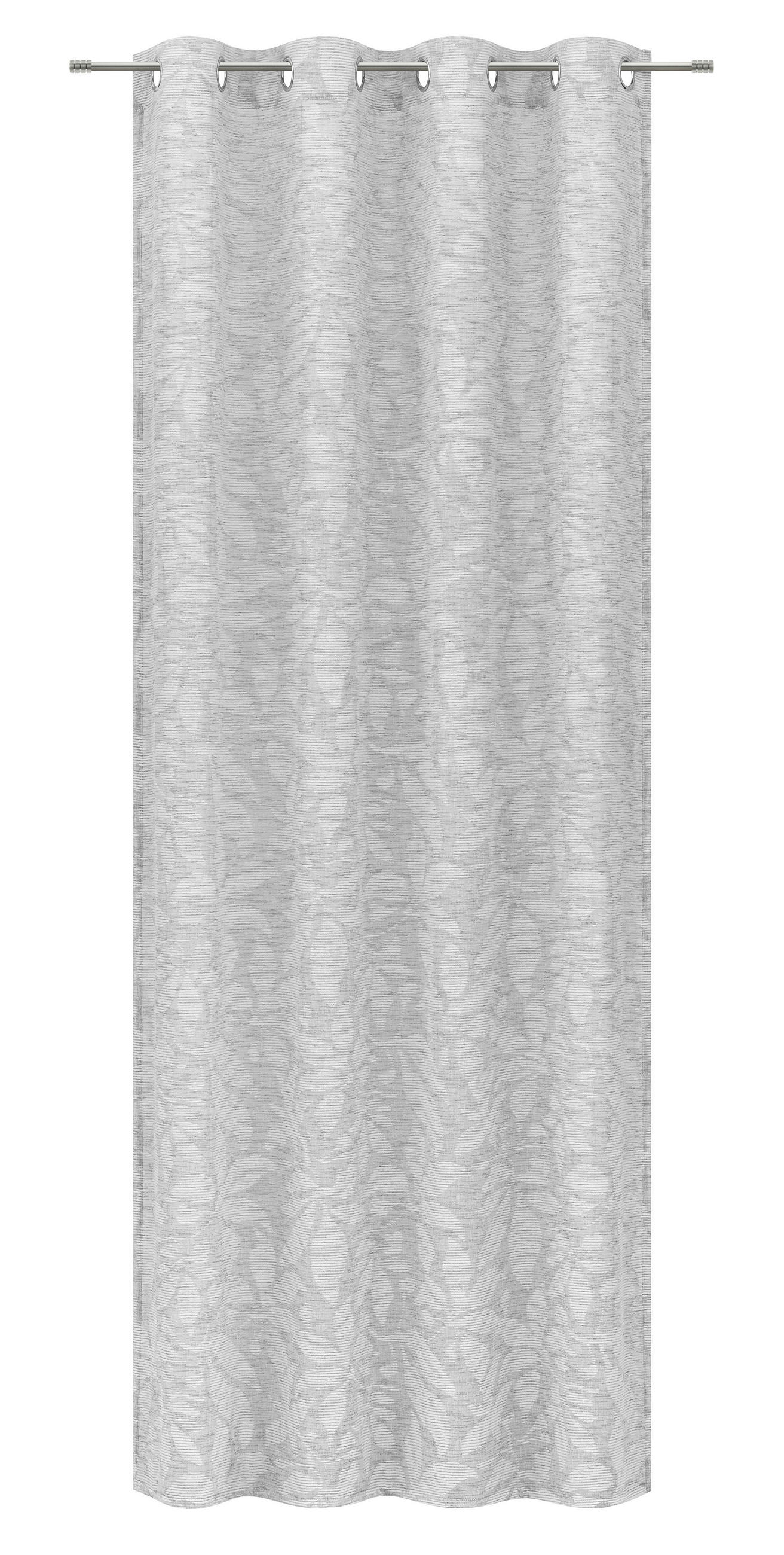 ÖSENSCHAL ARK halbtransparent 135/245 cm   - Silberfarben, Natur, Textil (135/245cm) - Esposa