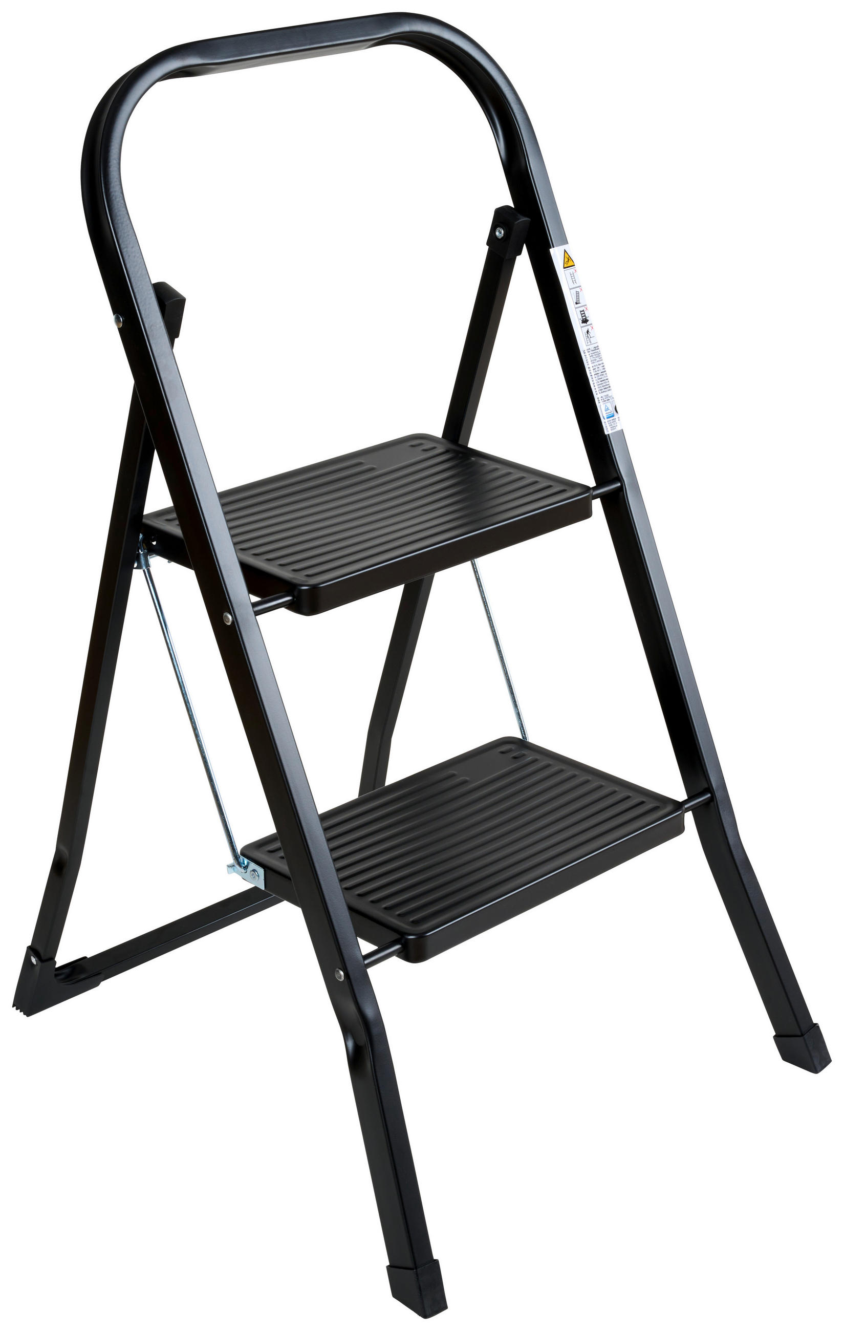 ÖSSZECSUKHATÓ FELLÉPŐ - fekete, Basics, fém (47/54,5/82cm)