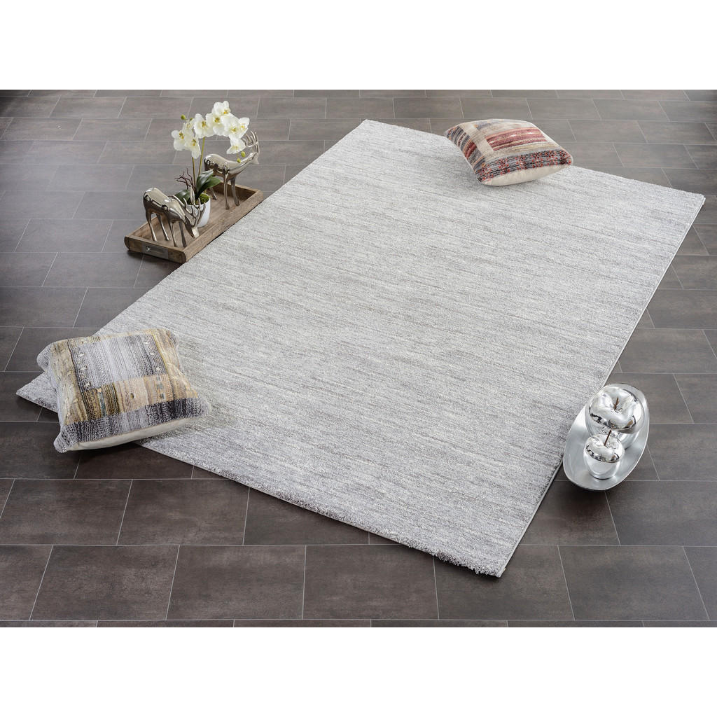 Thumbnail - Novel Flachwebeteppich Sofi Lori, Grau, Textil, Patchwork, rechteckig, 140x200 cm, Teppiche & Böden, Teppiche, Moderne T...
