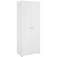 OMARA ZA ČEVLJE bela - srebrne barve/bela, Design, umetna masa/leseni material (69/179/34cm) - Boxxx