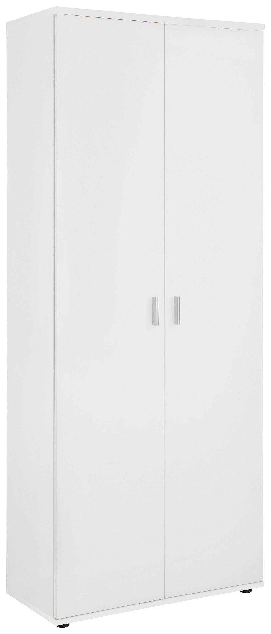 OMARA ZA ČEVLJE bela - srebrne barve/bela, Design, umetna masa/leseni material (69/179/34cm) - Boxxx