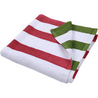 STRANDTUCH Grün, Pink 90/180 cm  - Pink/Grün, Trend, Textil (90/180cm) - Esposa