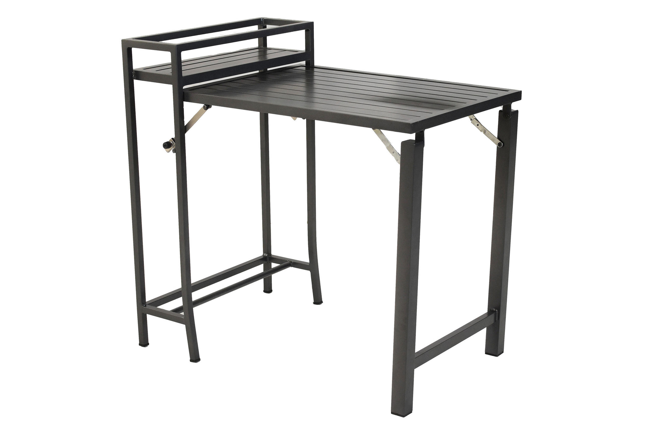 BALKONTISCH 91/60/88 cm  - Graphitfarben, KONVENTIONELL, Metall (91/60/88cm) - Gardenson