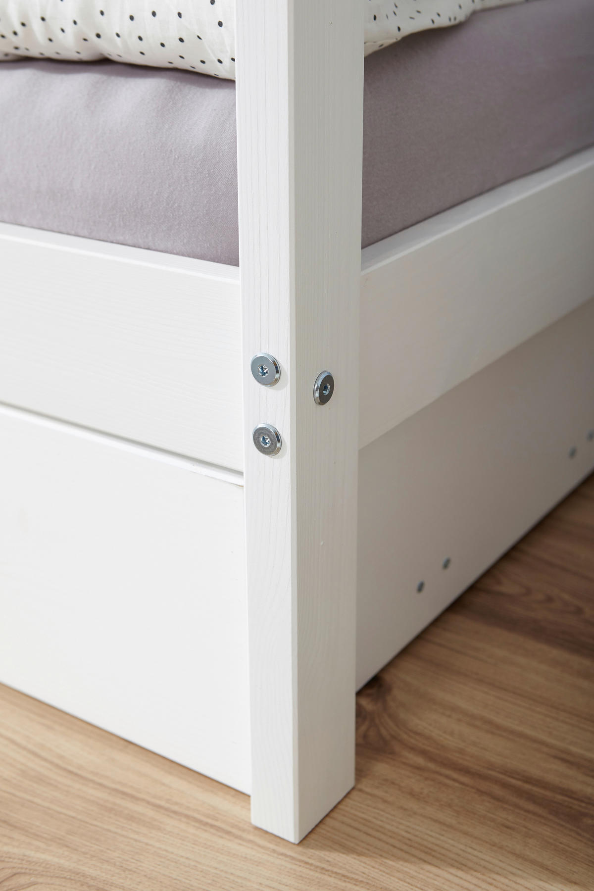 HAUSBETT 90/200 cm Weiss  - Weiss, Modern, Holz (90/200cm) - MID.YOU