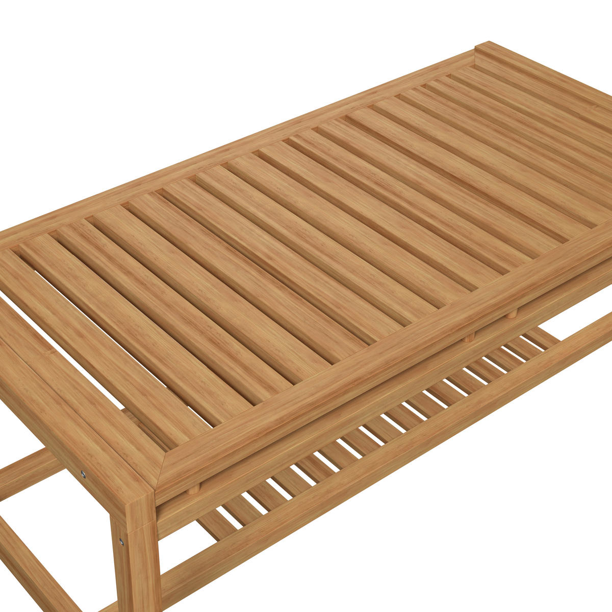 LOUNGEGARNITUR Teakholz Hartholz  - Beige/Naturfarben, Natur, Holz/Textil (138/73/71cm) - Ambia Garden