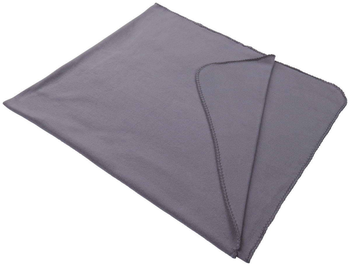 FLEECEDECKE 130/160 cm  - Grau, Basics, Textil (130/160cm) - Boxxx