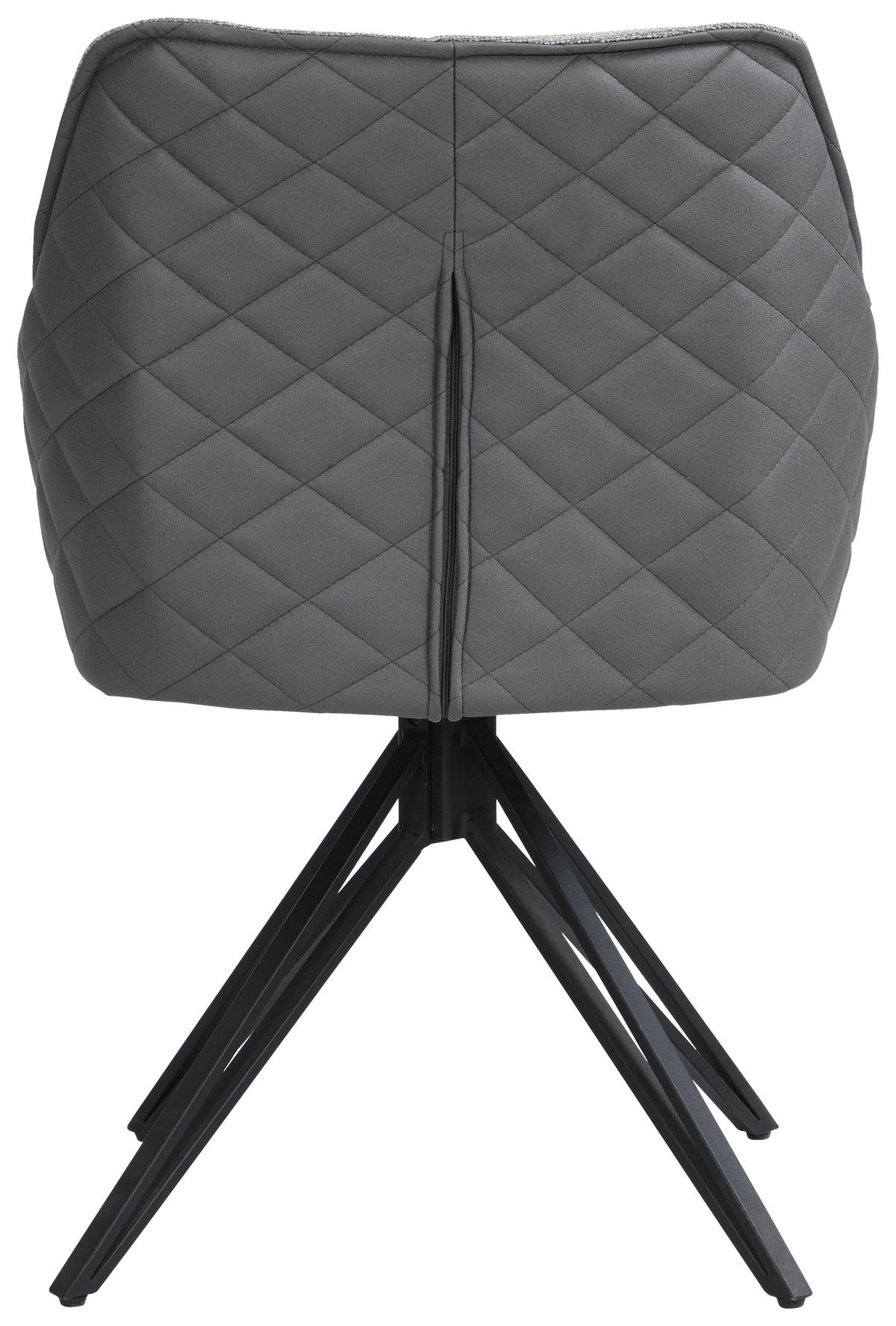 STOLICA S NASLONOM ZA RUKE  siva, crna, tamno siva  metal, tekstil      - siva/tamno siva, Moderno, metal/tekstil (57/82/61cm) - Livetastic