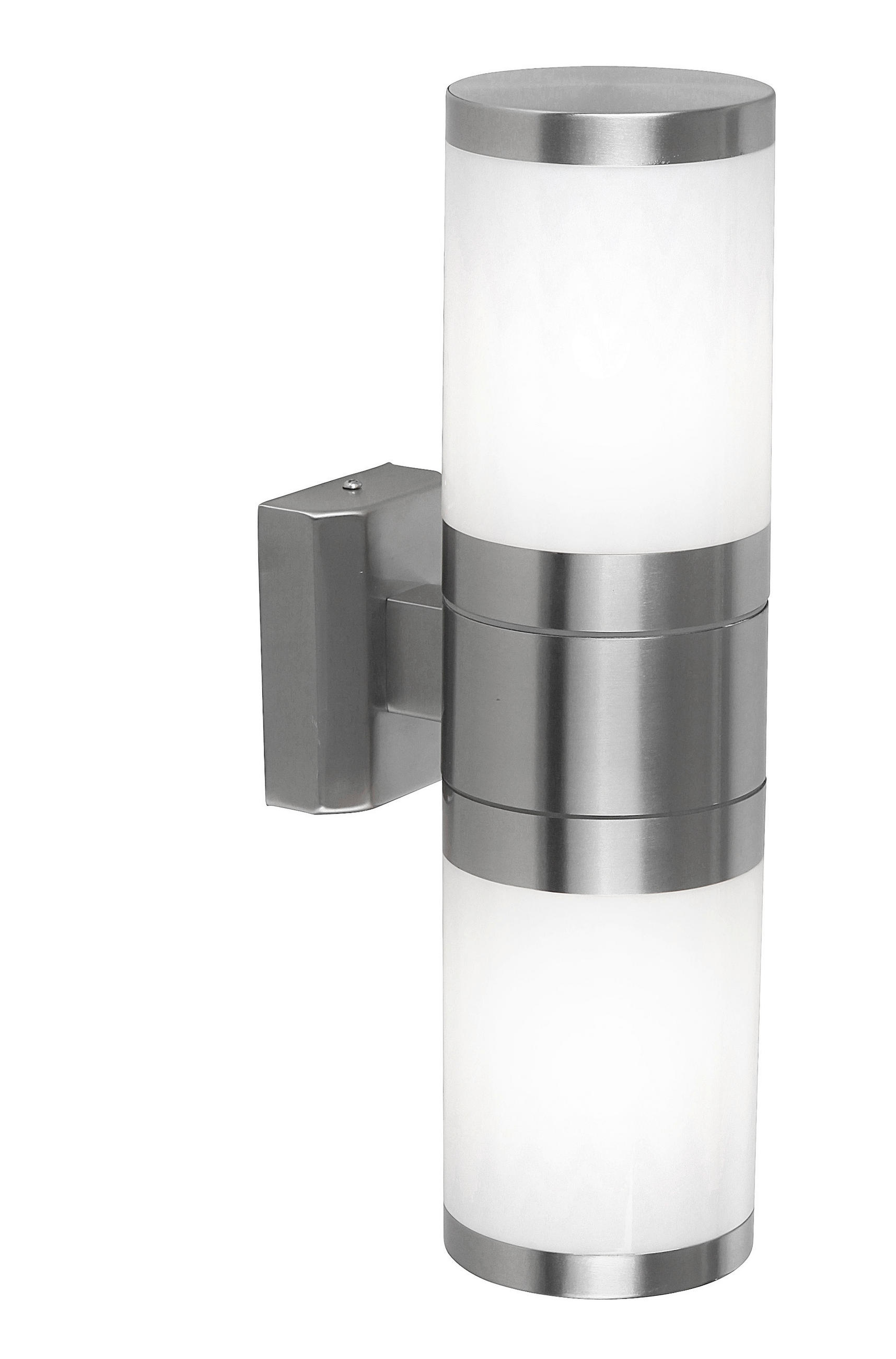 Außenleuchte Xeloo 60 Watt Edelstahl, Wandmontage