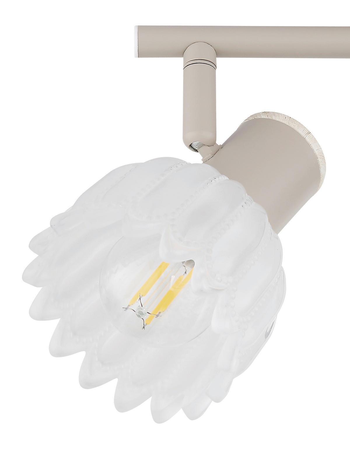 STRAHLER 25/9/15,5 cm   - Sandfarben, KONVENTIONELL, Glas/Metall (25/9/15,5cm) - Globo