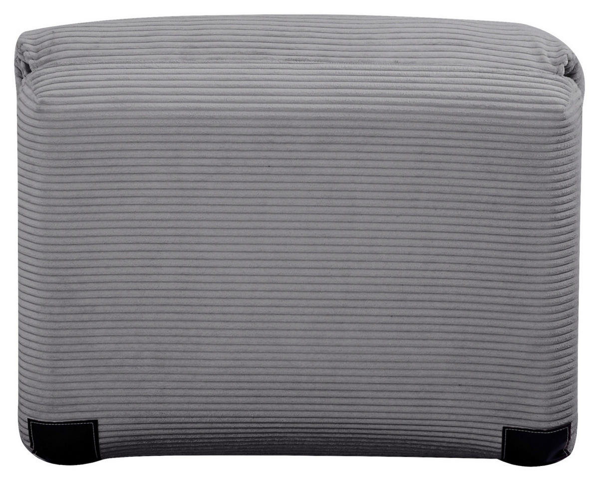 SCHLAFSESSEL in Cord Hellgrau  - Hellgrau, Design, Textil/Metall (82/58/78cm) - Livetastic