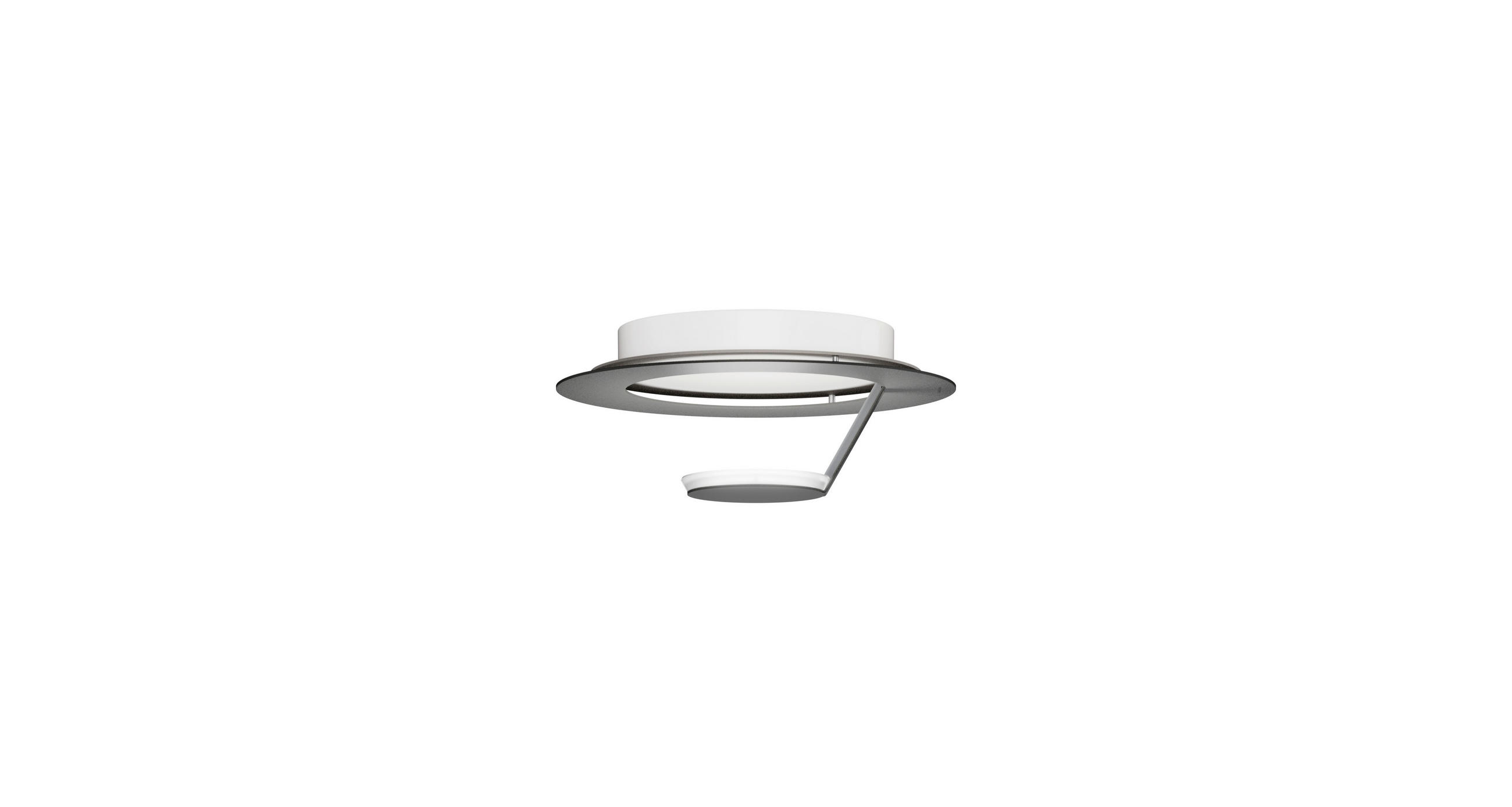 LED-WANDLEUCHTE FLAT 29/11,8 cm   - Silberfarben/Grau, Design, Metall (29/11,8cm) - Grossmann
