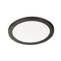 LED-DECKENLEUCHTE Flat 30 cm  - Sandfarben/Schwarz, Design, Glas/Metall (30cm) - Schöner Wohnen