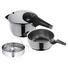 SCHNELLKOCHTOPFSET - Silberfarben/Schwarz, Design, Kunststoff/Metall - WMF SCHNELLKOCHTOPFSET - Silberfarben/Schwarz, Design, Kunststoff/Metall - WMF
