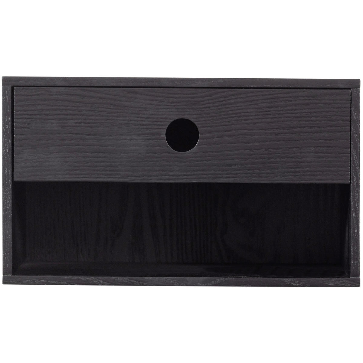 NACHTSCHRANK 34/20/30 cm  - Schwarz, Basics, Holzwerkstoff (34/20/30cm) - MID.YOU